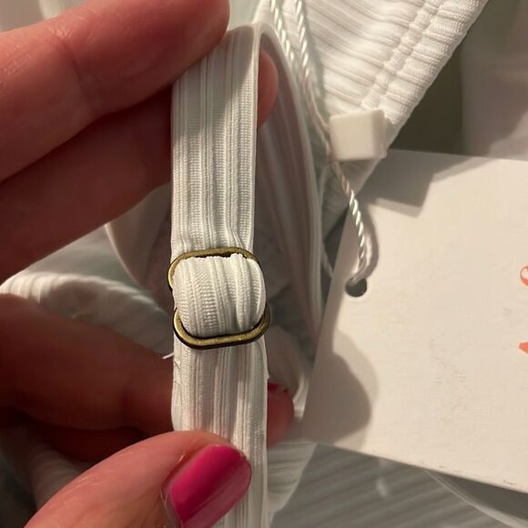 Andie The Amalfi One Piece LT Swimsuit Ribbed White plus size XL NWT long torso - Picture 8 of 8